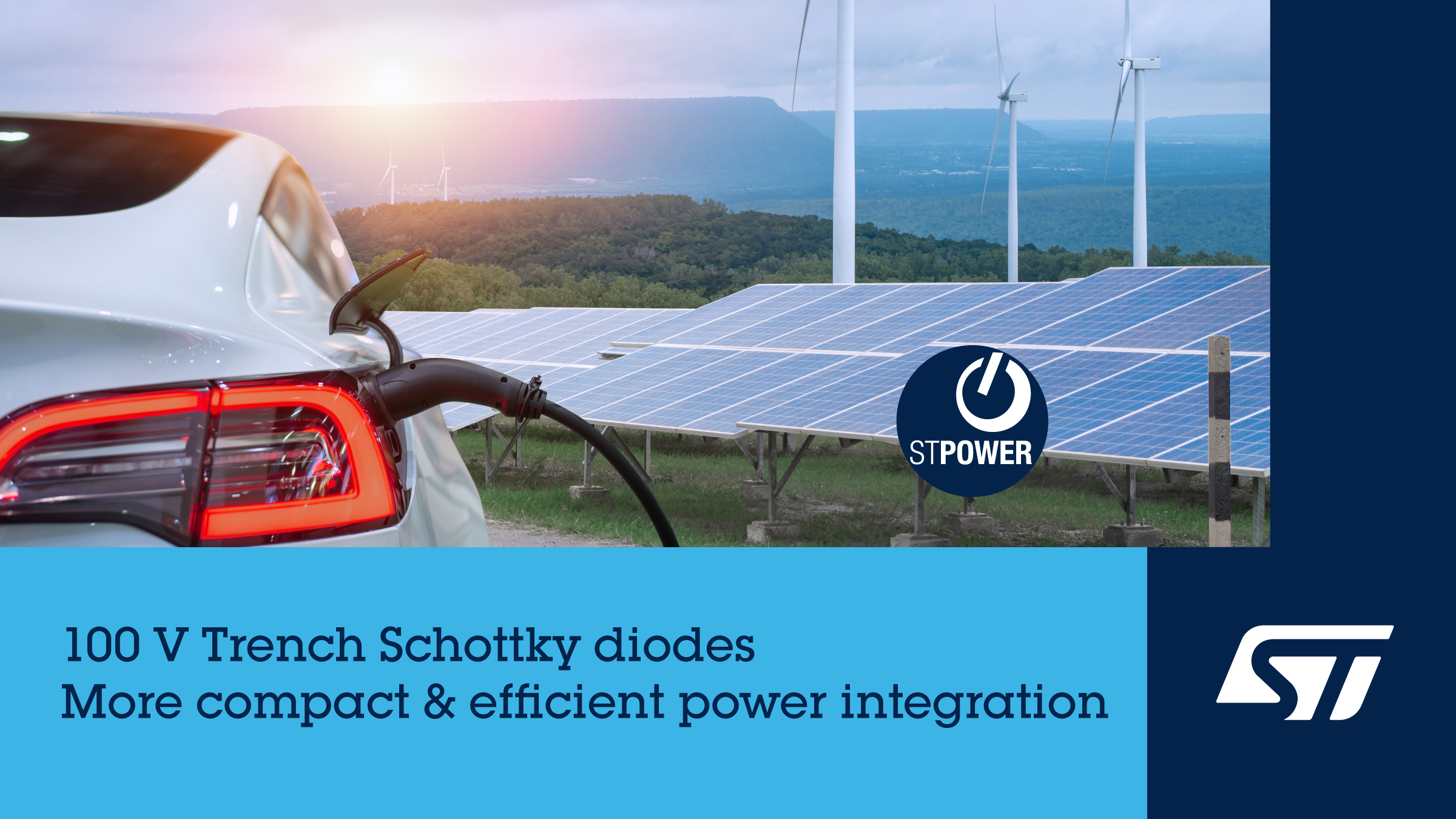 STMicroelectronics Reveals New Family of 100V Trench Schottky Rectifier Diodes for Increased Efficiency and Power Density